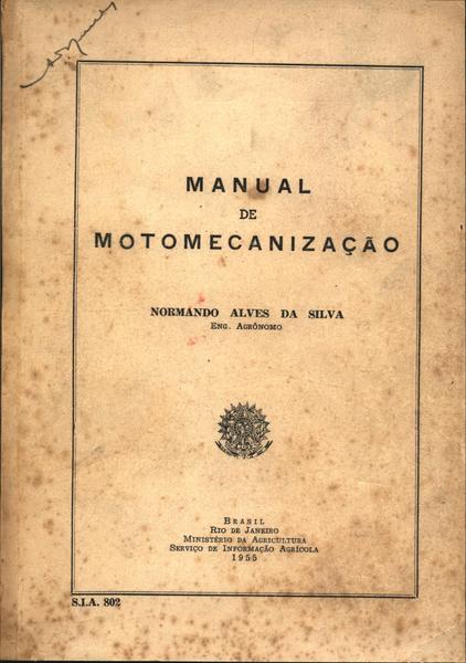 Manual De Motomecanização