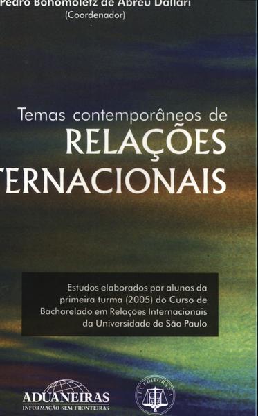 Temas Contemporâneos De Relações Internacionais