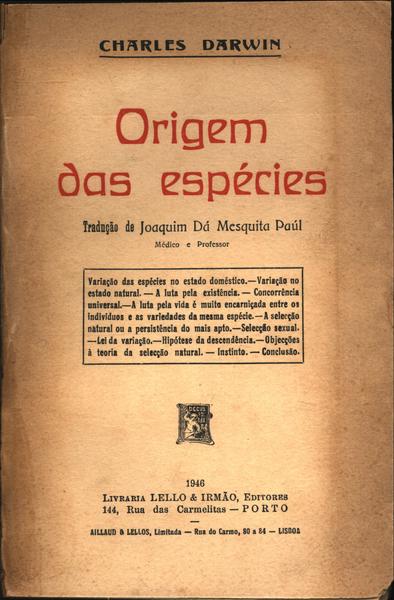 A Origem Das Espécies