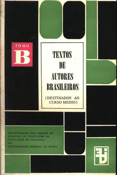 Textos De Autores Brasileiros Tomo B