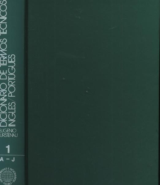 Dicionário De Termos Técnicos Inglês-português (1976 - 2 Volumes)