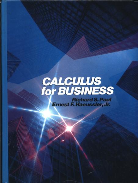 Calculus For Business