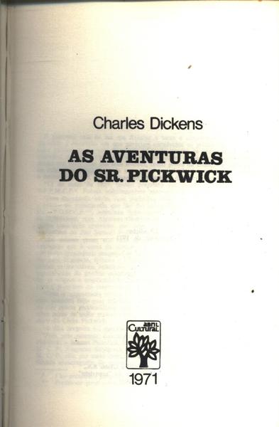 As Aventuras Do Sr. Pickwick