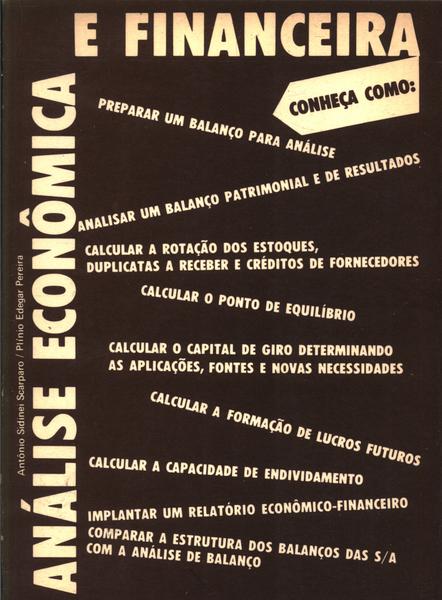 Análise Econômica E Financeira