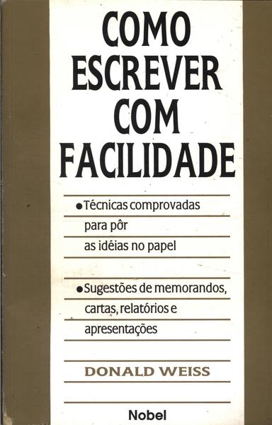 Como Escrever Com Facilidade