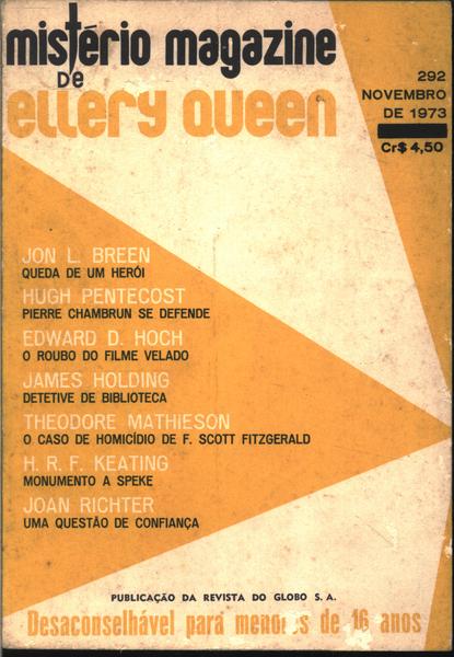 Misterio Magazine De Ellery Queen Nº 292