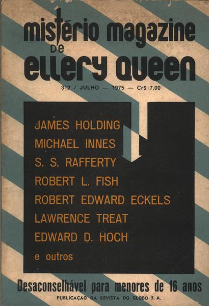 Mistério Magazine De Ellery Queen Nº 312