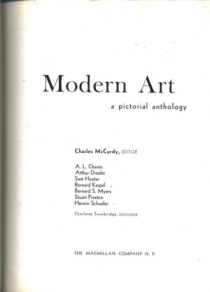 Modern Art - A Pictorial Anthology