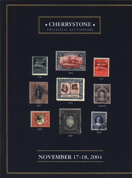 Cherrystone Philatelic Auctioneers November 17-18, 2004