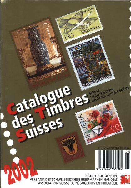 Catalogue Des Timbres Suisses 2002