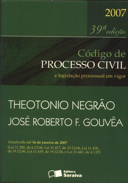 Código De Processo Civil (2007)