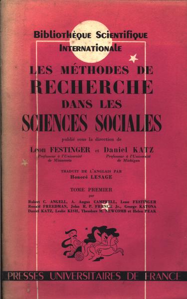 Les Méthodes De Recherche Dans Les Sciences Sociales Vol 1
