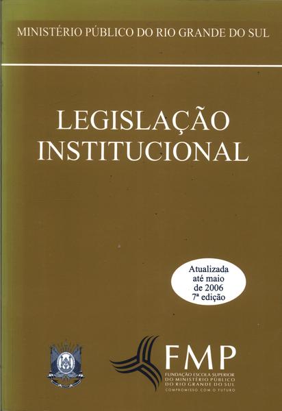 Legislação Institucional
