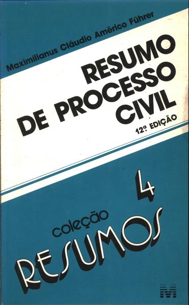 Resumo De Processo Civil