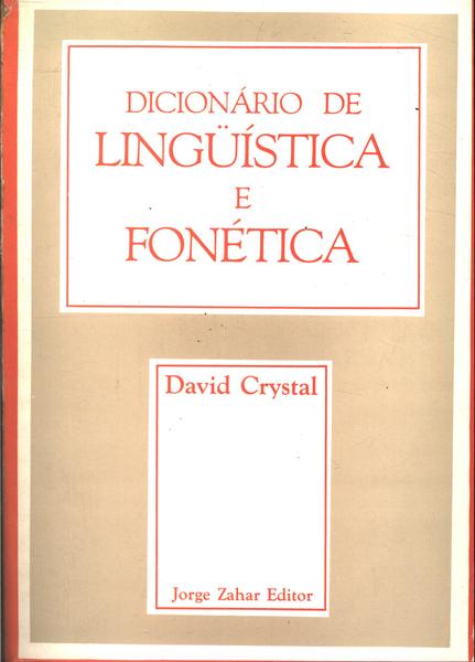 Dicionário De Lingüística E Fonética