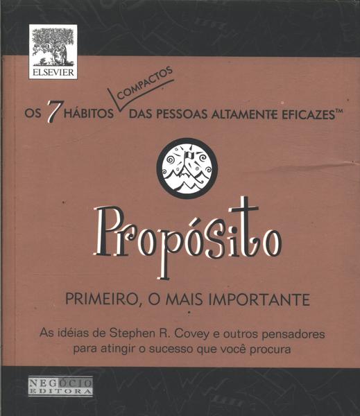 Propósito: Primeiro O Mais Importante