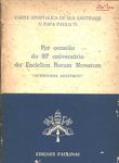 Por Ocasião Do 80º Aniversário Da Encíclica Rerum Novarum