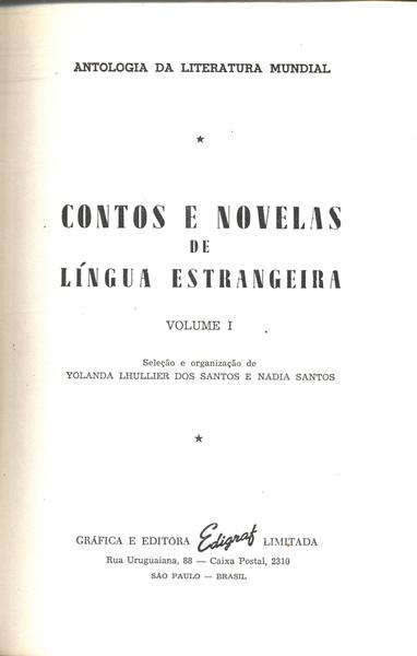 Contos E Novelas De Língua Estrangeira,  Vol. 1