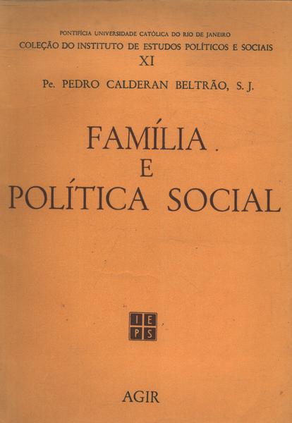 Família E Política Social