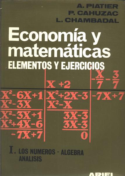 Economía Y Matemáticas Vol 1