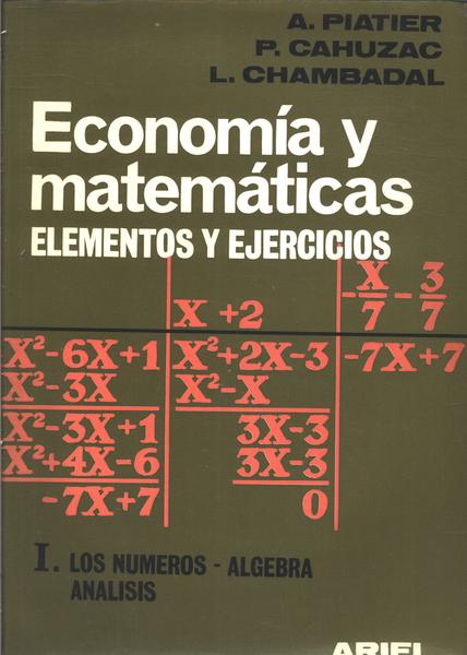 Economía Y Matemáticas Vol 1