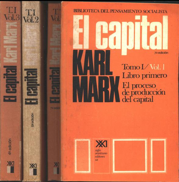 El Capital Tomo I (3 Volumes)