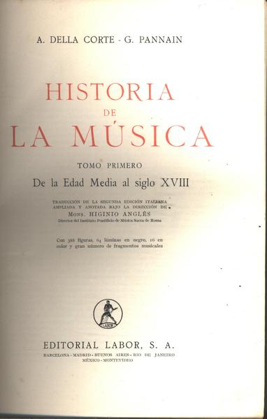Historia De La Música Vol 1