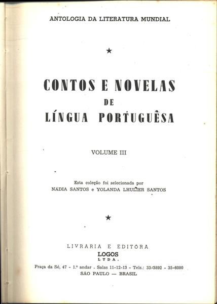 Antologia De Contos E Novelas Da Língua Portuguêsa