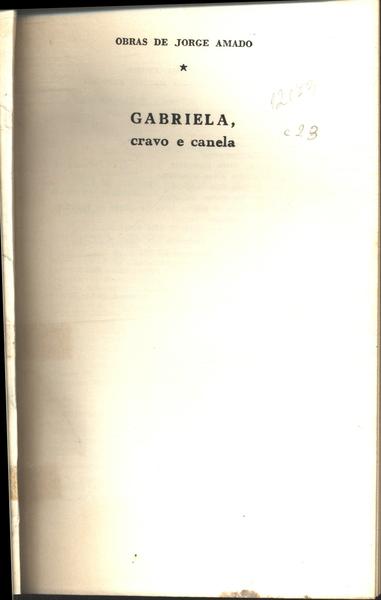 Gabriela, Cravo E Canela