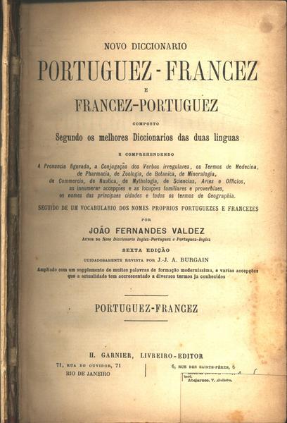 Novo Diccionario Portuguez-francez (1910)