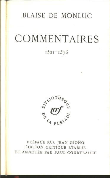 Commentaires 1521-1576