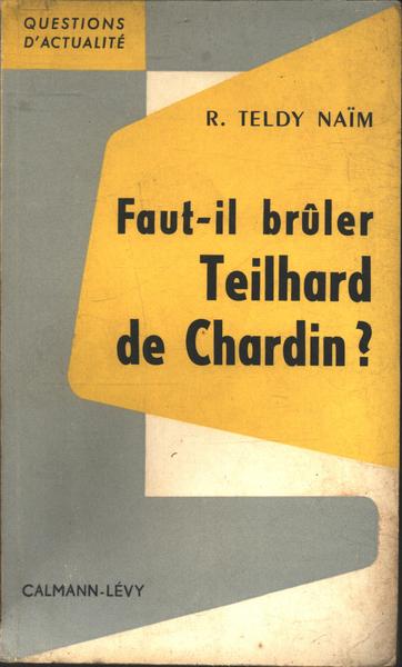 Faut-il Brûler Teilhard De Chardin?