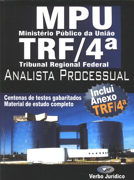 Mpu E Trf 4ª - Analista Processual