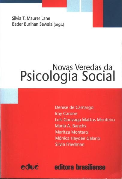 Novas Veredas Da Psicologia Social