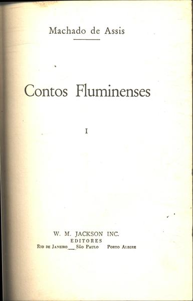 Contos Fluminenses (volume I)