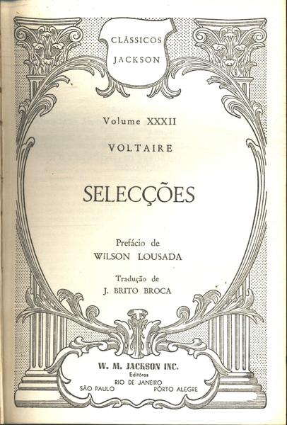 Selecções De Voltaire