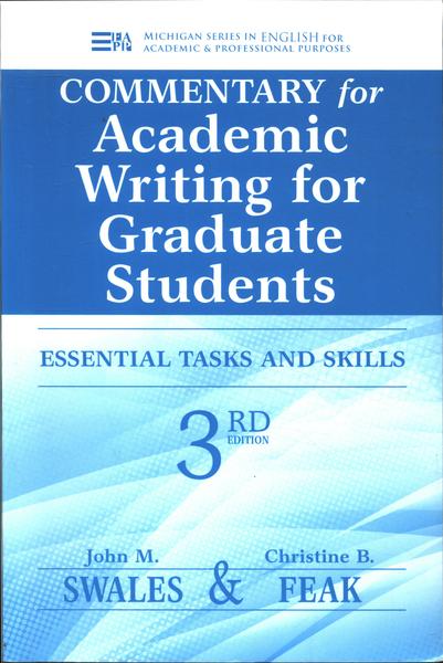 Comentary For Academic Writing For Graduate Students