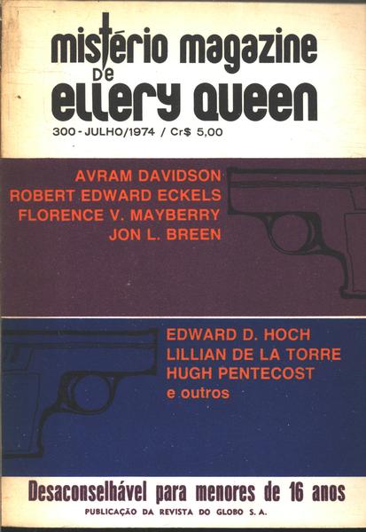 Mistério Magazine De Ellery Queen Nº300