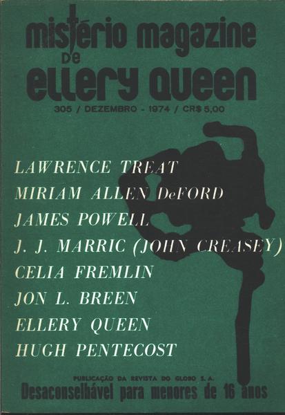Mistério Magazine De Ellery Queen Nº305