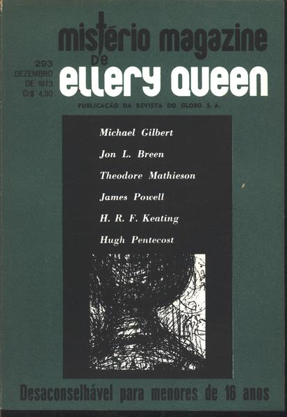 Mistério Magazine De Ellery Queen Nº293