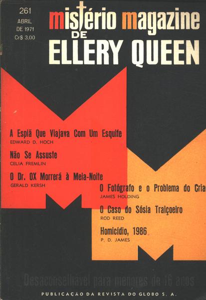 Mistério Magazine De Ellery Queen Nº261