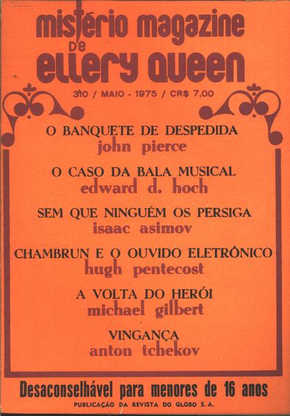 Mistério Magazine De Ellery Queen Nº310