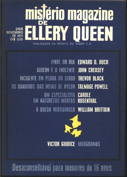 Mistério Magazine De Ellery Queen Nº268