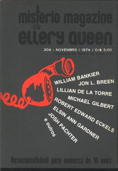 Mistério Magazine De Ellery Queen Nº304