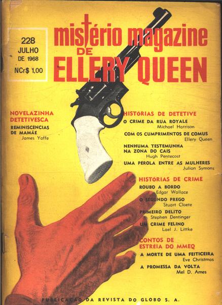Mistério Magazine De Ellery Queen Nº228