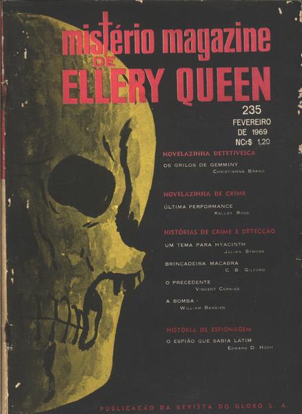 Mistério Magazine De Ellery Queen Nº235