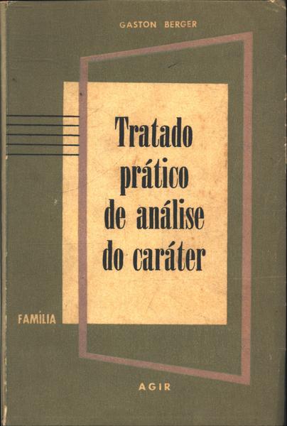 Tratado Prático De Análise Do Caráter