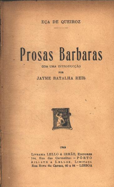 Prosas Bárbaras