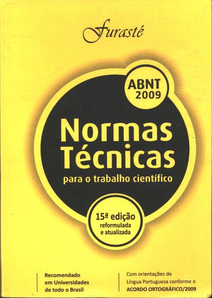 Normas Técnicas Para O Trabalho Científico (2009)