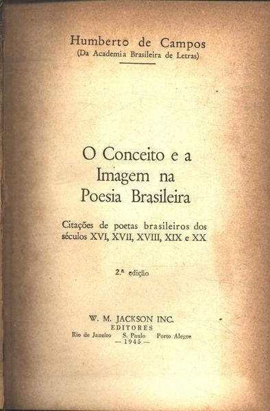 O Conceito E A Imagem Na Poesia Brasileira